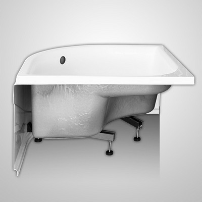 Roltechnik Viki Lux íves, mély zuhanytálca 900x900