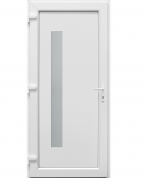Vigo fehér 98x208cm bal, PVC bejárati ajtó + kilincs