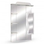 Guido Porcelánkagylós S65 Felső, sima tükör, Fehér szín