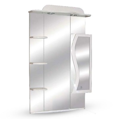 Guido Porcelánkagylós S65 Felső, sima tükör, Fehér szín