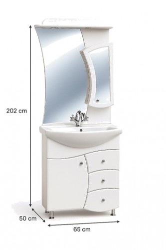 Guido TREND 65 fürdőszoba bútor – alsó szekrény + mosdótál