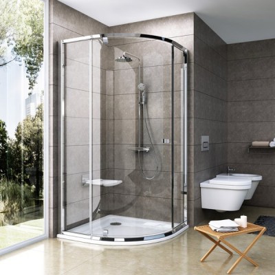 Ravak zuhanykabin PSKK3-80 fehér/króm zsanér, fogantyú+transparent