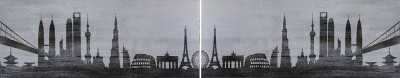 Zalakerámia PETROL CITY F-53029 20x50cm dekorcsempe, szett