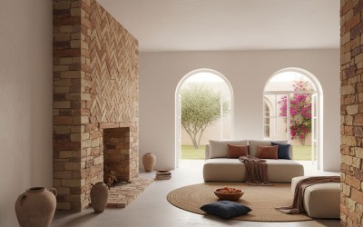 Fabrostone Mediterrán Sarokelem  falburkolat