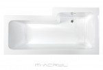 M-Acryl Linea aszimmetrikus akril kád 150x70/85  bal + láb