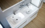 Ravak fürdőszobai szekrény mosdó alá SD 1200 chrome fehér/fehér