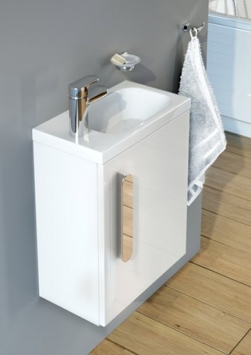 Ravak fürdőszobai szekrényhez ajtó SD 400 chrome fehér