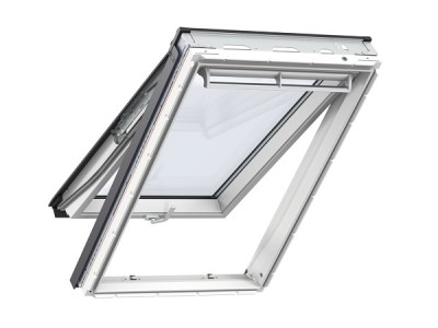 VELUX GPU tetőtéri ablak műanyag bevon. fa, 3-rétegű üveg 114x118 cm