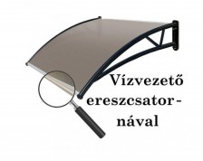 Polikarbonát előtető 120x93 cm bronz [OUTLET]