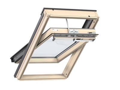 VELUX Elektromos GGL tetőtéri ablak fa, ragasztott üveg 66x118 cm