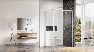 Ravak zuhanykabin MSDP-110/80 R krómhatású+transparent