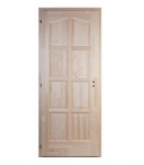 Kazettás 8, beltéri ajtó íves 12 cm pallótokkal - 75x210 bal
