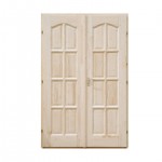 8 kazettás beltéri ajtó 12 cm pallótokkal - 140x210 bal