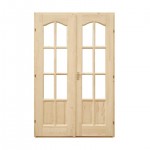 8 kazettás beltéri ajtó üvegezhető 12 cm pallótokkal - 140x210 bal