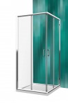 Roltechnik LLS2/900 szögletes zuhanykabin brilliant, transparent