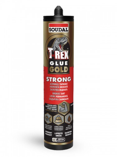Soudal T-Rex Gold szerelőragasztó, extrém erős azonnali tapadás 290 ml