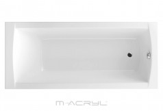 M-Acryl Viva kád 170x75 + kádláb + lefolyó