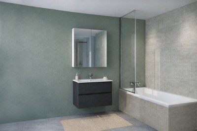 Tboss Sparta 60 alsó szekrény (antracit) + mosdótál