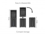 TROTEC PAE 80 Aircooler, léghűtő, légnedvesítő - max légszállítás 1000m3/h, 125W, 60l