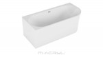 M-Acryl Balance különleges akril 160x75 + kádláb + előlap (fehér) bal