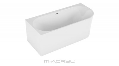 M-Acryl Balance különleges akril kád 160x75 + kádláb + előlap (fehér) jobb