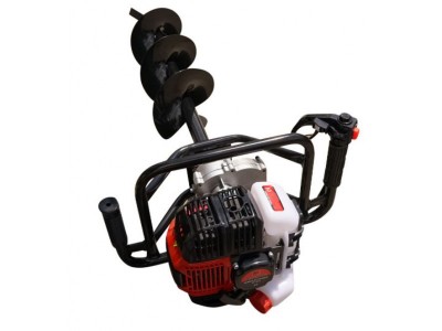 MEDIA LINE MF52-3 benzines függőleges földfúró/talajfúró - Ajándék 100-150-200mm-es fúrószárakkal