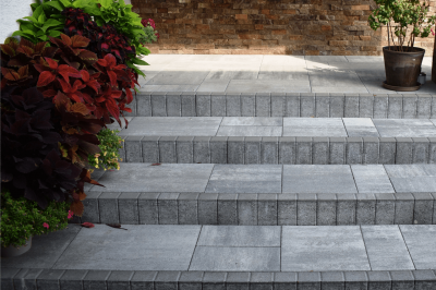 Paliszád szegély szürke