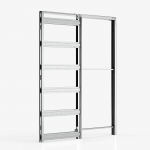 Ermetika Absolute EvoKit egyszárnyú falban futó tolóajtó tokszerkezet tokborításnélküli modell - gipszkarton falhoz 700x2100 mm 100 falvastagság