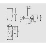 AREZZO design CHARLTON kombi wc alsós/hátsós AR-402 ( 2 doboz )