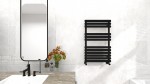 AREZZO design FLAT BLACK 800x500 törölközőszárítós radiátor AR-FB8050