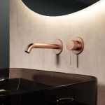 AREZZO design NOVA fali mosdócsaptelep, szálcsiszolt - TÖBB SZÍNBEN