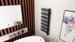 AREZZO design LINEAR GUN METAL 1200x500 törölközőszárító radiátor AR-LR12050GM