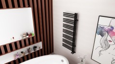 AREZZO design LINEAR GUN METAL 1200x500 törölközőszárító radiátor AR-LR12050GM