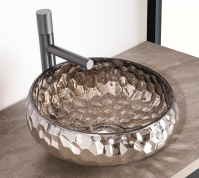 AREZZO design PRISMA PLATINO üvegmosdó, szürke