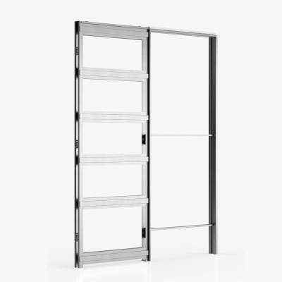 Ermetika Classic EvoKit egyszárnyú falban futó tolóajtó tokszerkezet tokborítást igénylő modell - gipszkarton falhoz 650x2100 mm 100/125 falvastagság