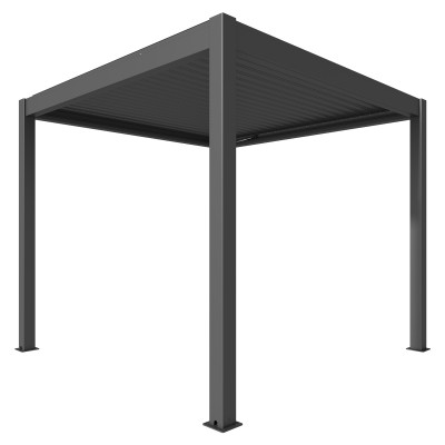 MotionFlex 300 bioklímatikus pergola, villanymotoros vezérléssel, fehér színű LED világítással