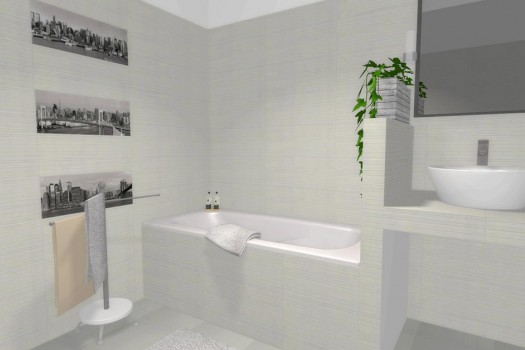 Fürdőszobák - 3D látványtervezés