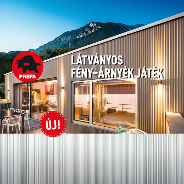 Amikor a burkolat életre kel…  új extrudált profilok a PREFA-tól